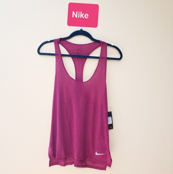 Nike Tops - NWT, Nike Pink T-back Dry Fit Breath Tank, Sz M